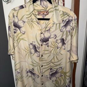 Caribbean Joe Men's Tropical Floral Shirt